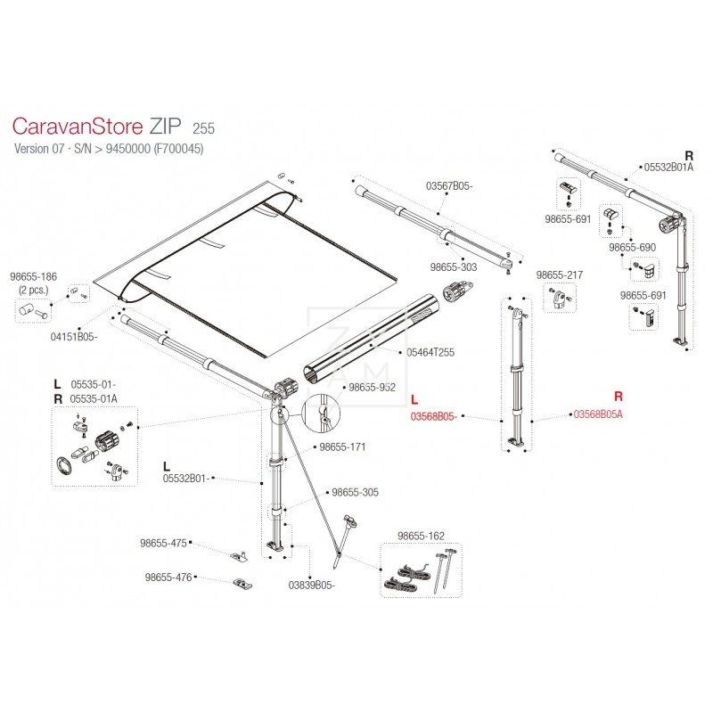 PATA F35/CARAVANSTORE 250-255