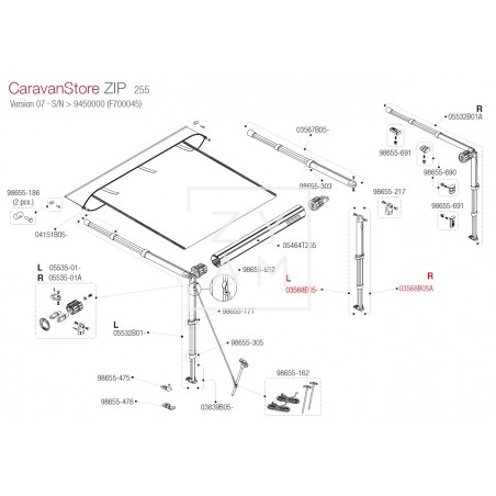 PATA F35/CARAVANSTORE 250-255