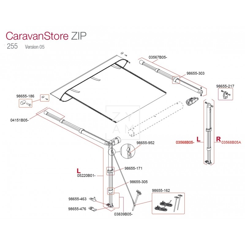 PATA F35/CARAVANSTORE 250-255