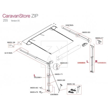 PATA F35/CARAVANSTORE 250-255