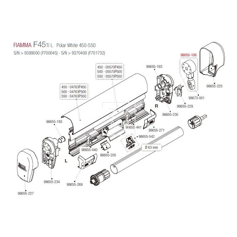 MOLINETE+OJAL F45/F65L 450-550