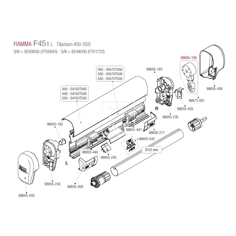 MOLINETE+OJAL F45/F65L 450-550