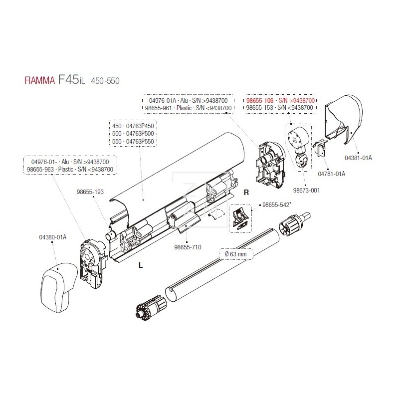MOLINETE+OJAL F45/F65L 450-550