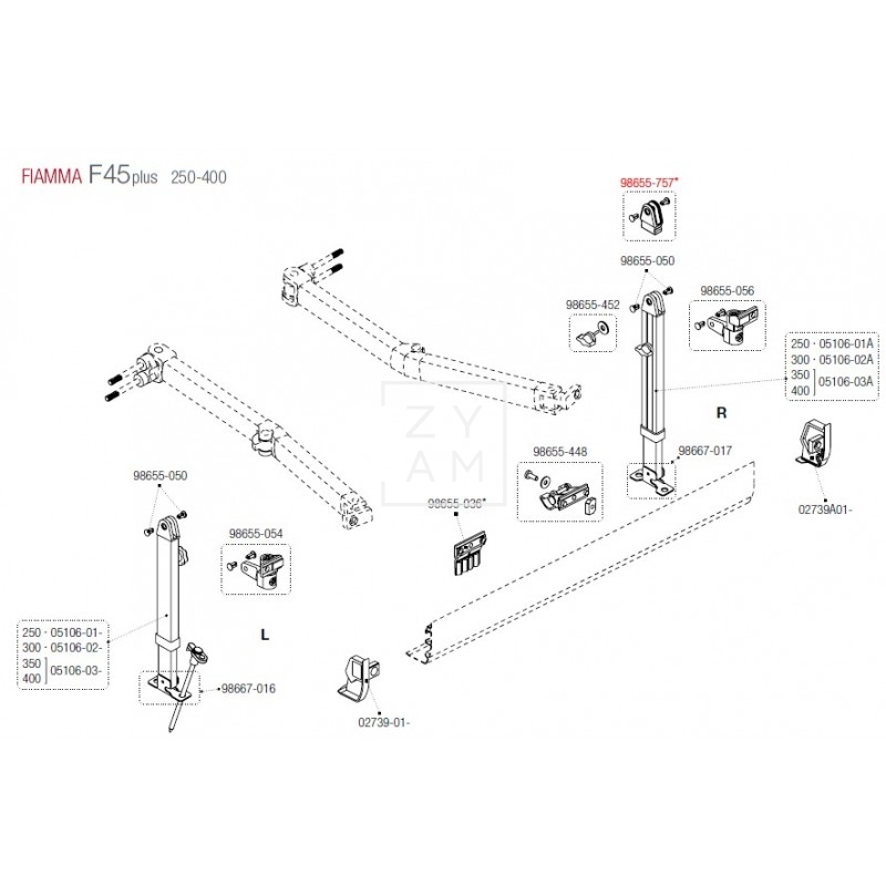 ACOPLE PATA F45/F65/F1