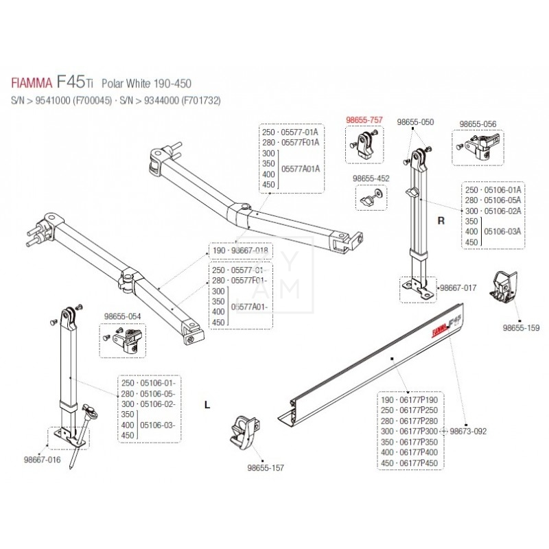 ACOPLE PATA F45/F65/F1