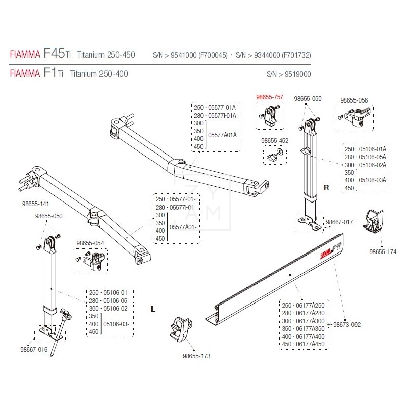 ACOPLE PATA F45/F65/F1