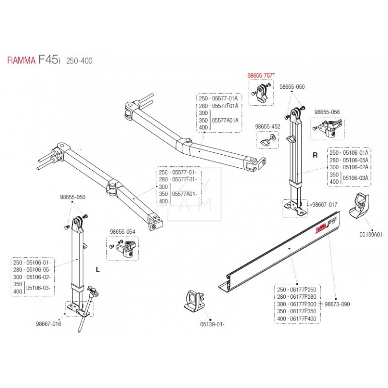 ACOPLE PATA F45/F65/F1