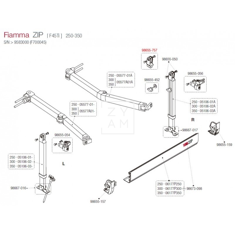 ACOPLE PATA F45/F65/F1