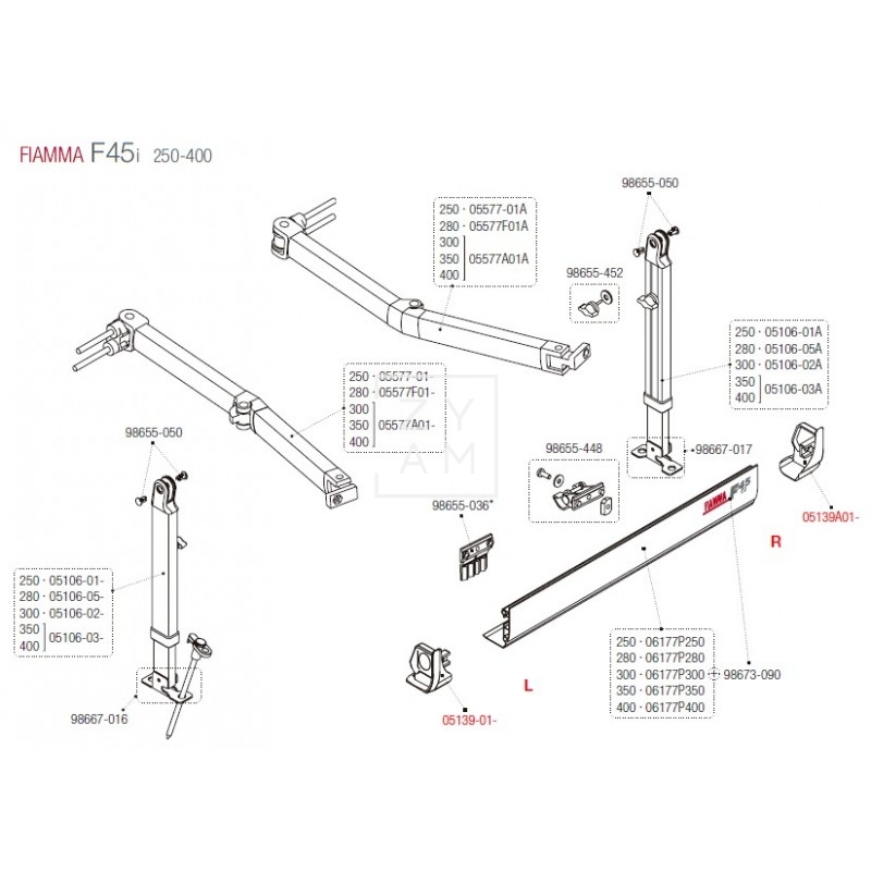TAPA FRONTAL F45I 250-400