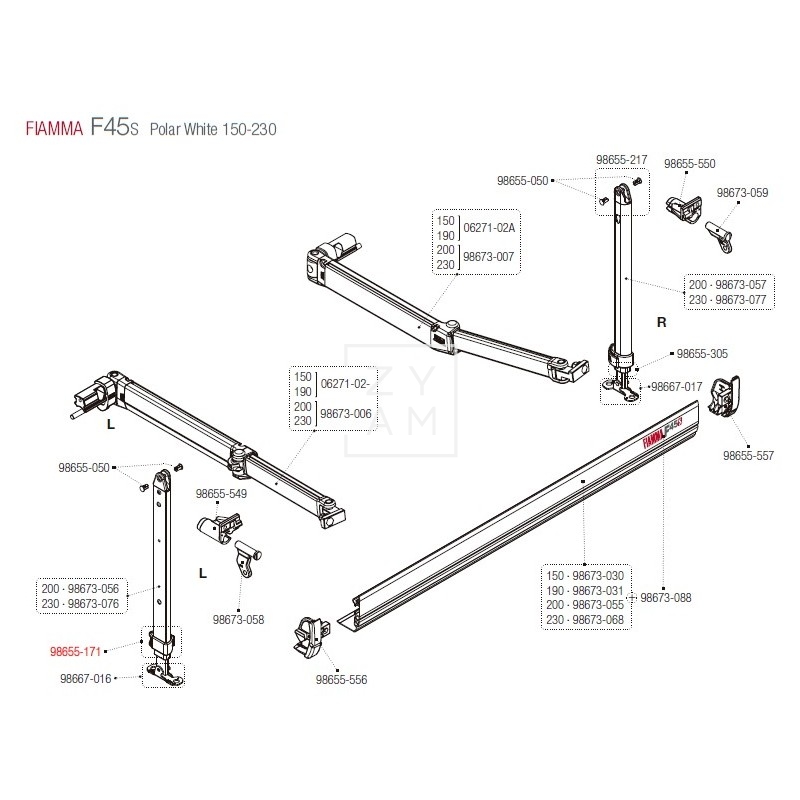 KIT BLOQUEO PATA F35/F45/CARAVANSTORE