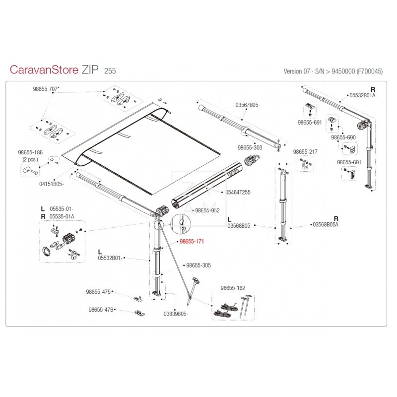 KIT BLOQUEO PATA F35/F45/CARAVANSTORE