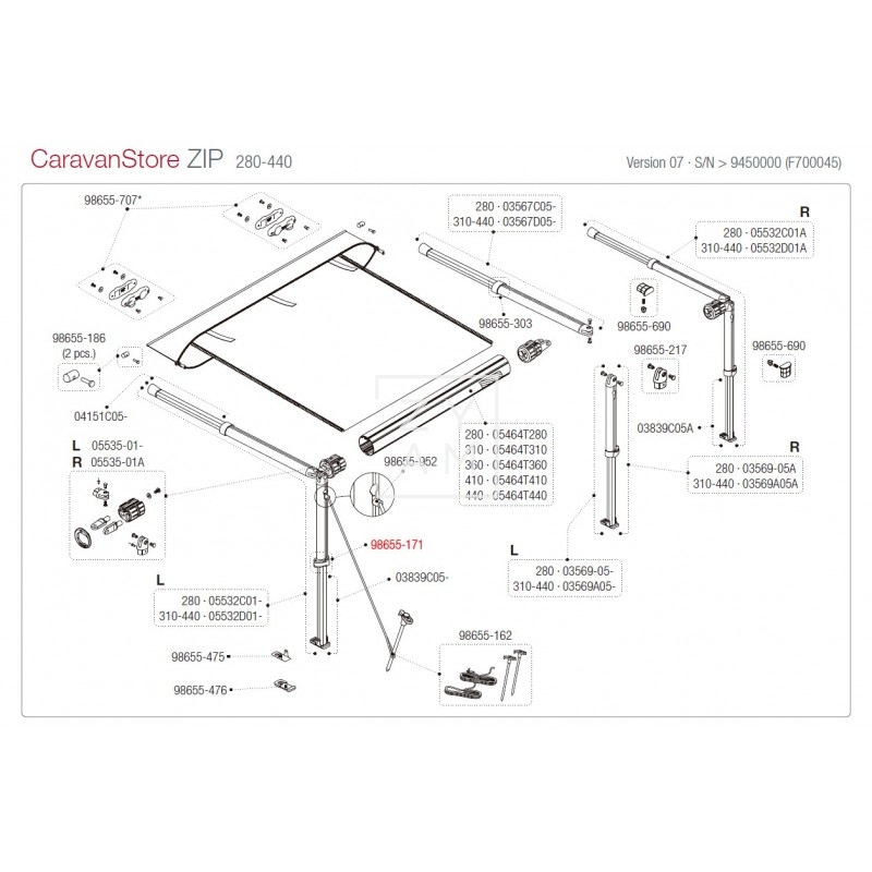 KIT BLOQUEO PATA F35/F45/CARAVANSTORE