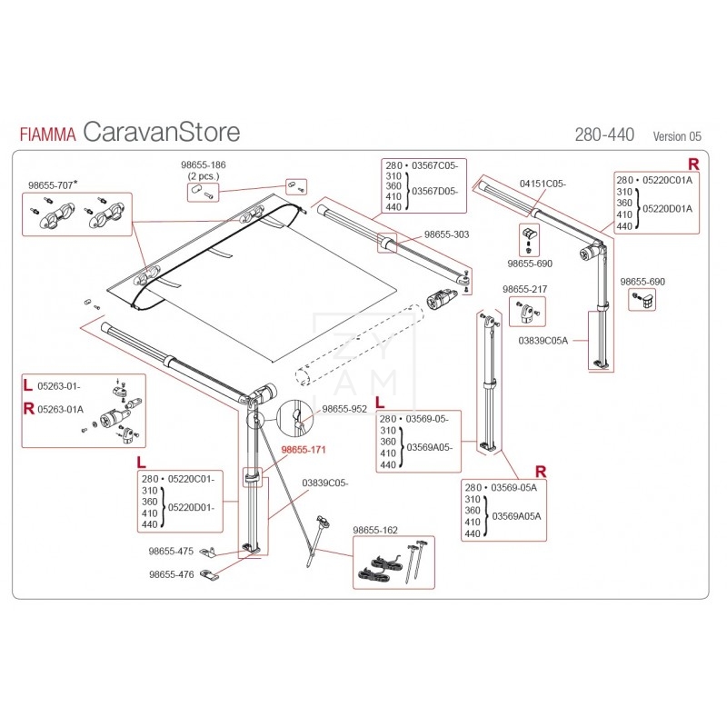 KIT BLOQUEO PATA F35/F45/CARAVANSTORE