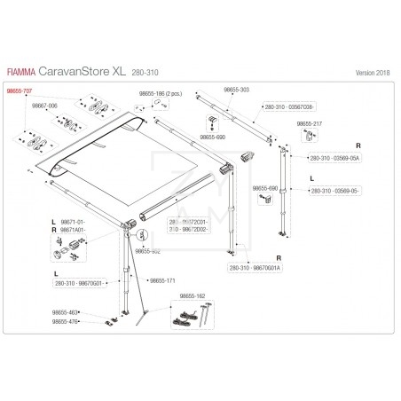 KIT SOPORTE RAFTER CARAVANSTORE