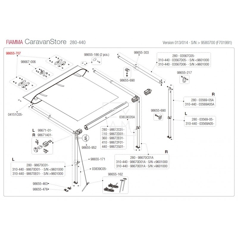 KIT SOPORTE RAFTER CARAVANSTORE