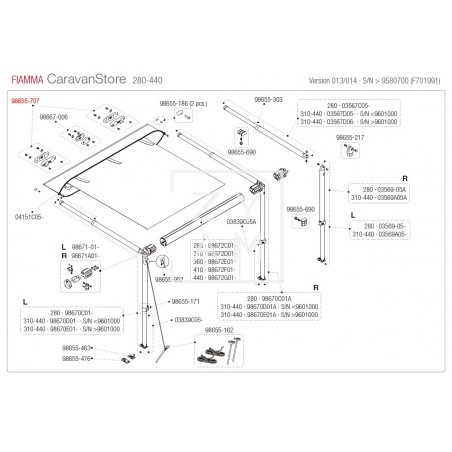 KIT SOPORTE RAFTER CARAVANSTORE