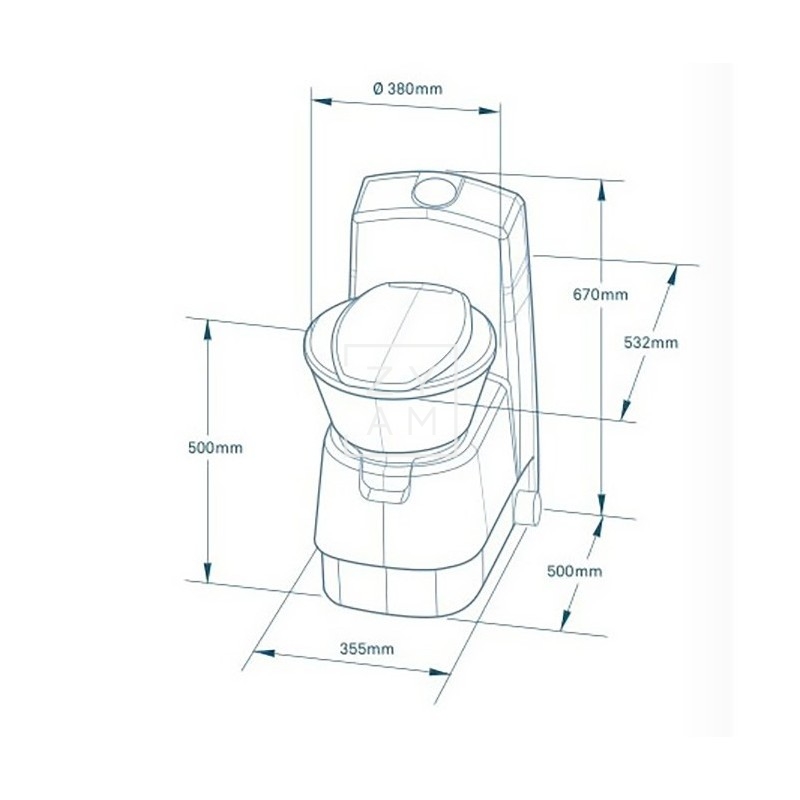 WC CASSETTE DOMETIC CTW 4110