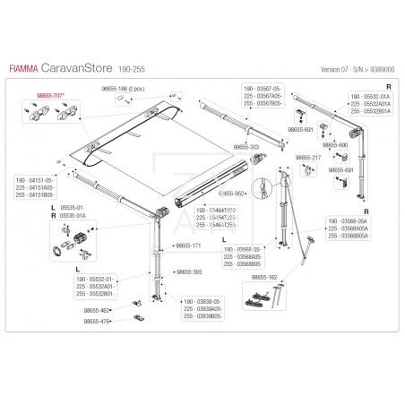 KIT SOPORTE RAFTER CARAVANSTORE