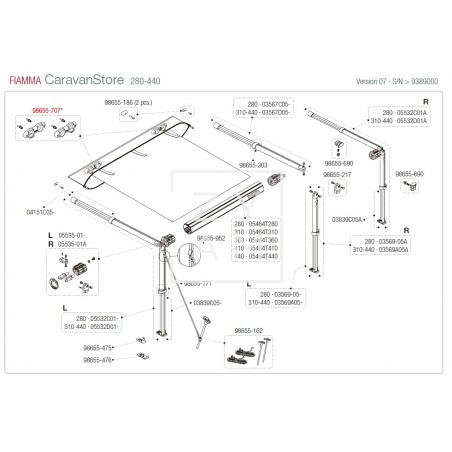 KIT SOPORTE RAFTER CARAVANSTORE