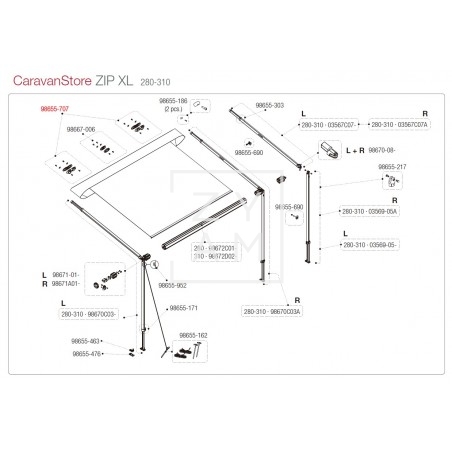 KIT SOPORTE RAFTER CARAVANSTORE