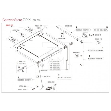 KIT SOPORTE RAFTER CARAVANSTORE