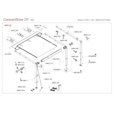 KIT SOPORTE RAFTER CARAVANSTORE