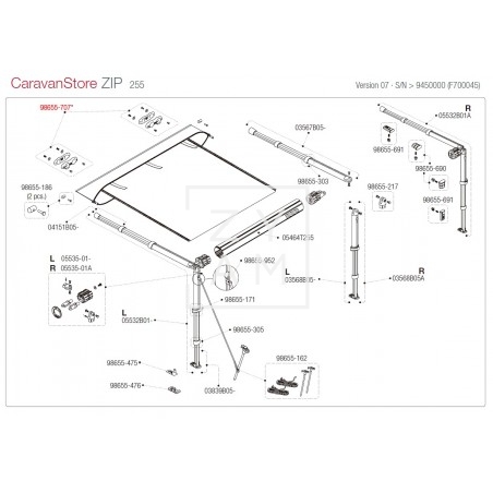 KIT SOPORTE RAFTER CARAVANSTORE