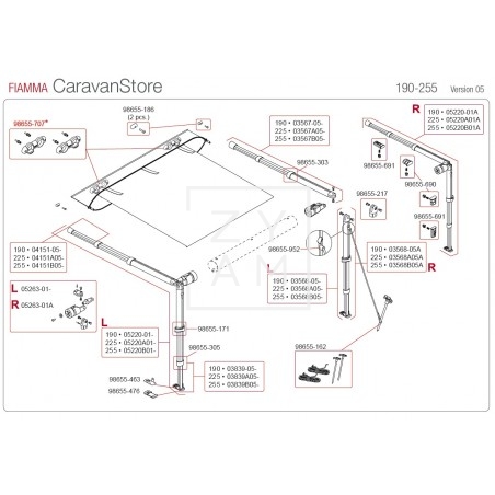 KIT SOPORTE RAFTER CARAVANSTORE