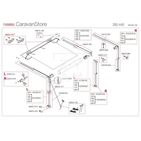 KIT SOPORTE RAFTER CARAVANSTORE