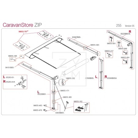 KIT SOPORTE RAFTER CARAVANSTORE