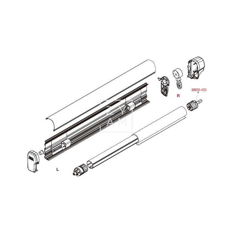 SOPORTE RULO F45/F65/F80 60 MM
