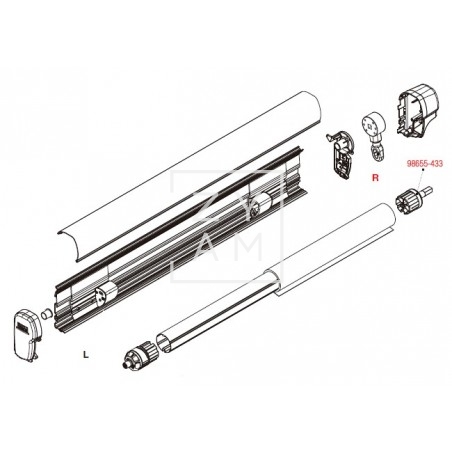 SOPORTE RULO F45/F65/F80 60 MM