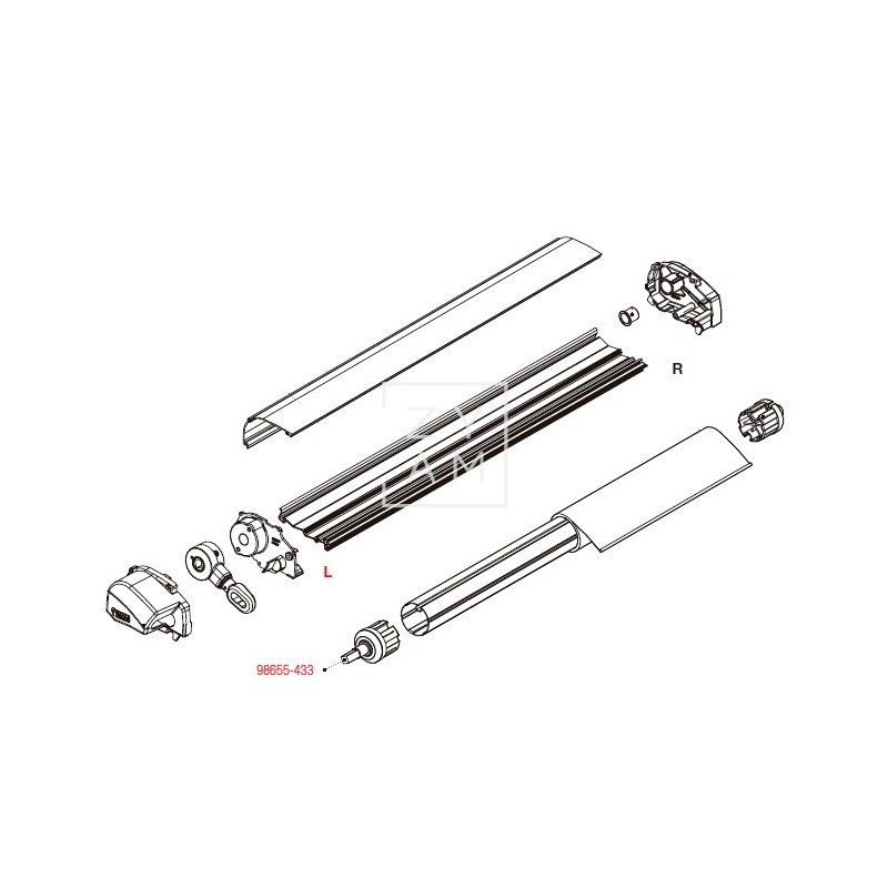 SOPORTE RULO F45/F65/F80 60 MM