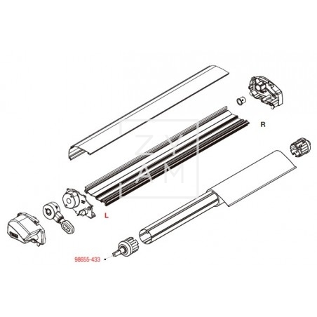 SOPORTE RULO F45/F65/F80 60 MM