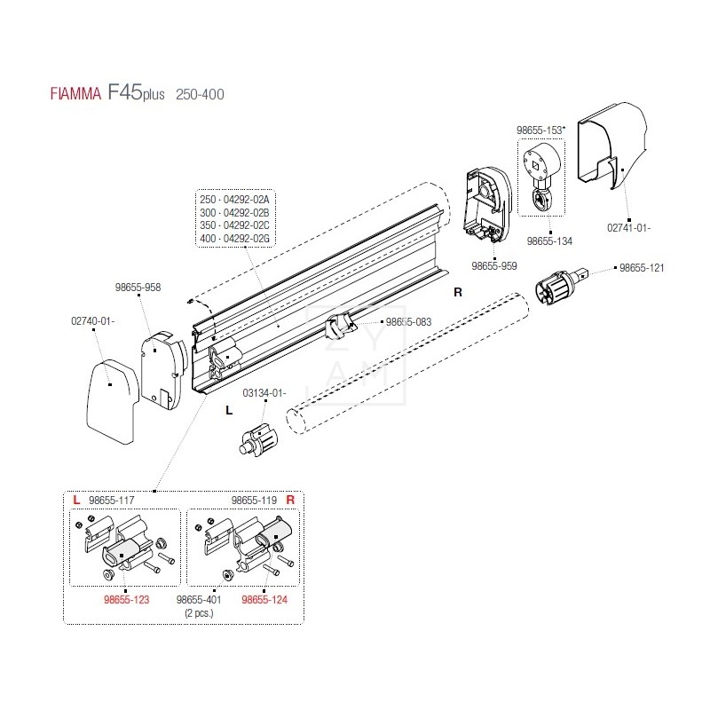 AMORTIGUADOR SHOCK ABSORVER F1/F45