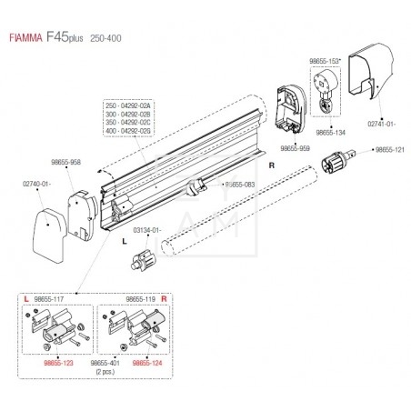 AMORTIGUADOR SHOCK ABSORVER F1/F45