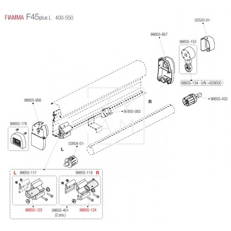 AMORTIGUADOR SHOCK ABSORVER F1/F45