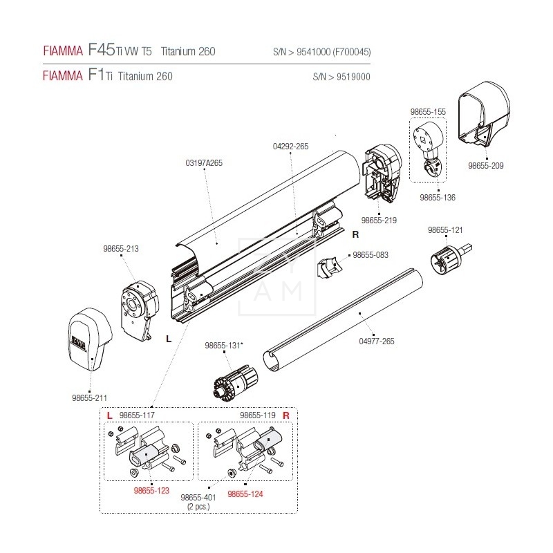AMORTIGUADOR SHOCK ABSORVER F1/F45