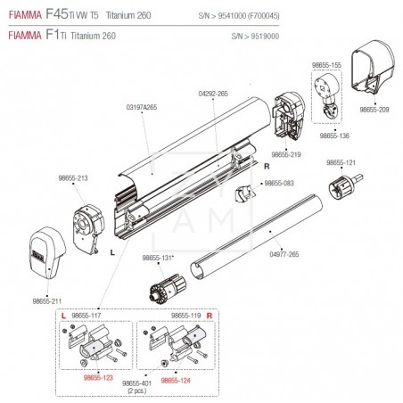 AMORTIGUADOR SHOCK ABSORVER F1/F45