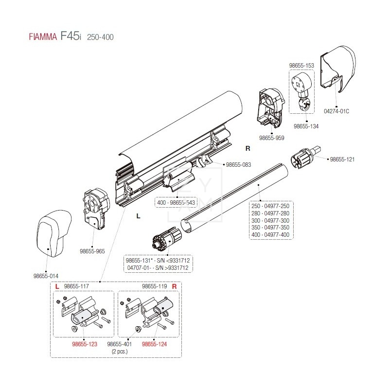 AMORTIGUADOR SHOCK ABSORVER F1/F45