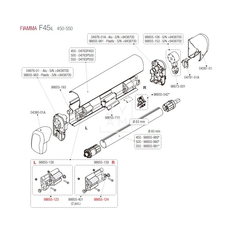 AMORTIGUADOR SHOCK ABSORVER F1/F45