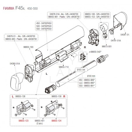 AMORTIGUADOR SHOCK ABSORVER F1/F45