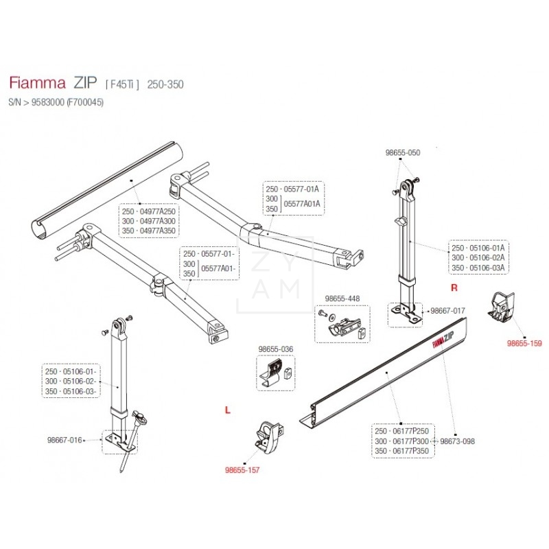 TAPA FRONTAL F45TI 190-450 P.W.