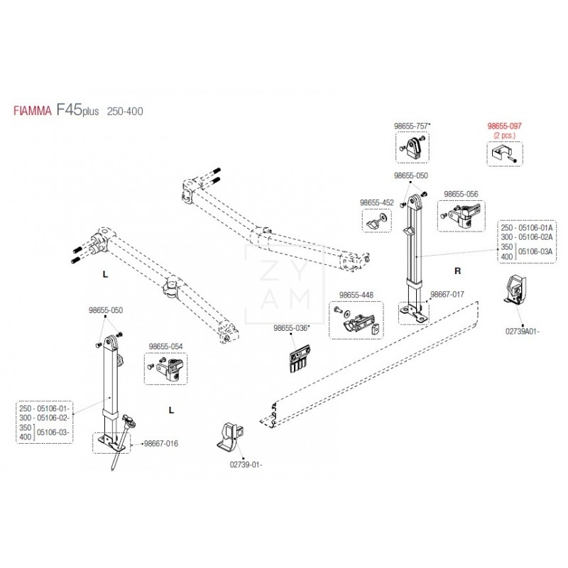 SOPORTE PARED RAFTER F45PLUS