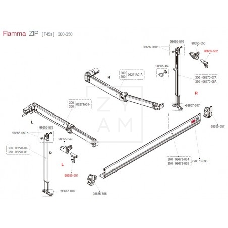 SOPORTE PATA F45S/F70