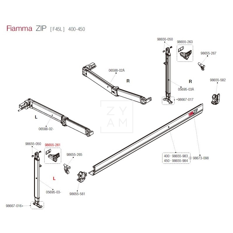 ARTICULACION F45L/F45TIL 450-550