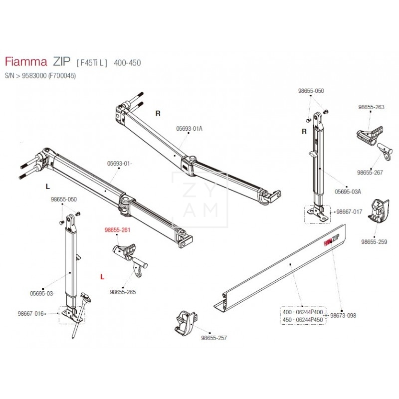 ARTICULACION F45L/F45TIL 450-550