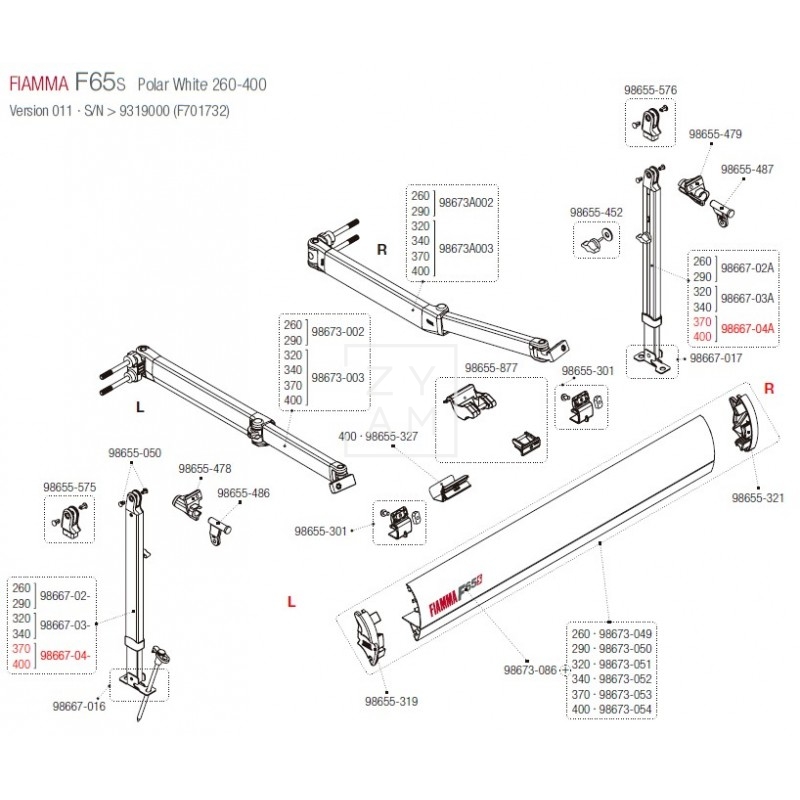 PATA F65/F80S 370-490