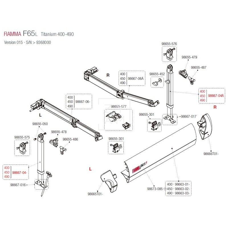 PATA F65/F80S 370-490