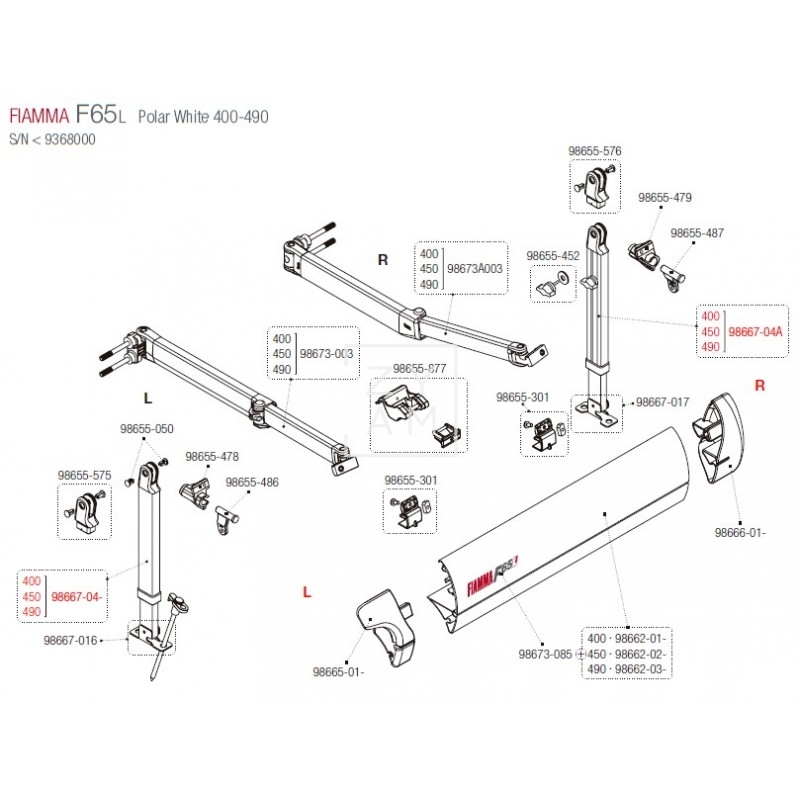 PATA F65/F80S 370-490